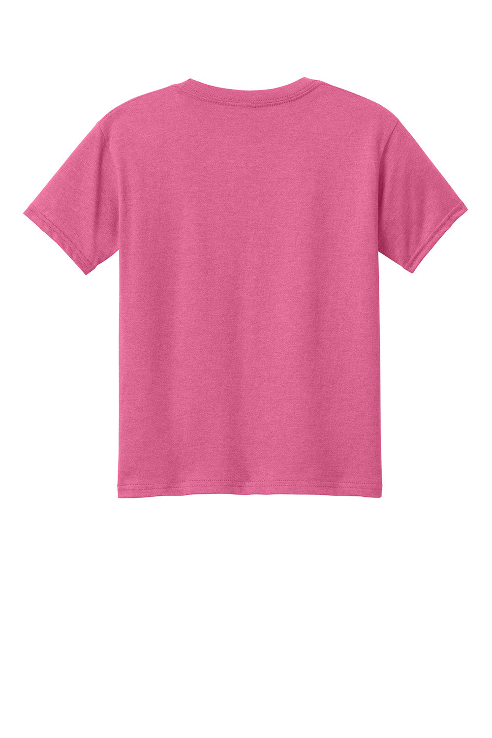 Gildan 67000B Youth Softstyle CVC Short Sleeve Crewneck T-Shirt Pink Lemonade Mist Flat Back