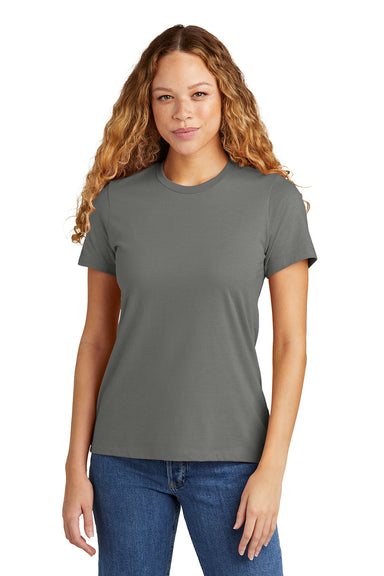 Gildan G670L/67000L Womens Softstyle CVC Short Sleeve Crewneck T-Shirt Gunmetal Grey Model Front