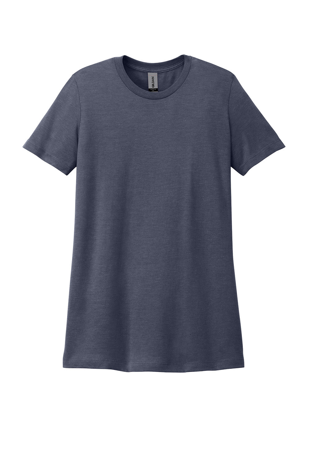 Gildan G670L/67000L Womens Softstyle CVC Short Sleeve Crewneck T-Shirt Navy Blue Mist Flat Front