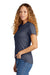 Gildan G670L/67000L Womens Softstyle CVC Short Sleeve Crewneck T-Shirt Navy Blue Mist Model Side