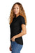 Gildan G670L/67000L Womens Softstyle CVC Short Sleeve Crewneck T-Shirt Pitch Black Model Side