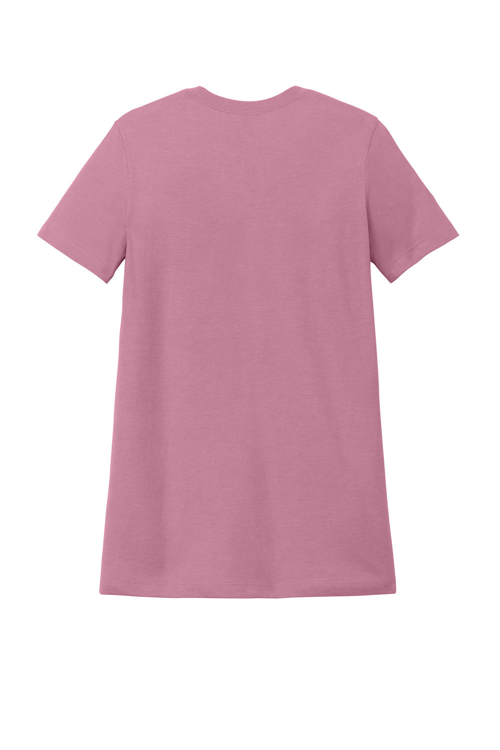 Gildan G670L/67000L Womens Softstyle CVC Short Sleeve Crewneck T-Shirt Plumrose Pink Flat Back