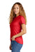 Gildan G670L/67000L Womens Softstyle CVC Short Sleeve Crewneck T-Shirt Red Mist Model Side