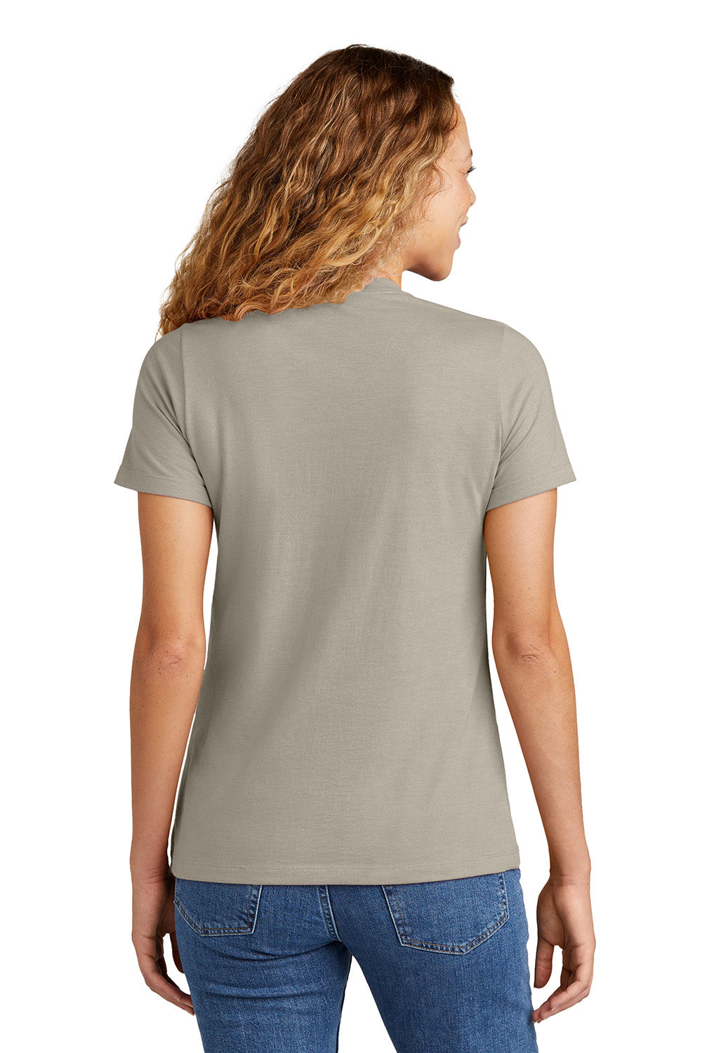 Gildan G670L/67000L Womens Softstyle CVC Short Sleeve Crewneck T-Shirt Slate Grey Model Back