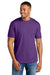 Gildan G670/67000 Mens Softstyle CVC Short Sleeve Crewneck T-Shirt Amethyst Purple Model Front