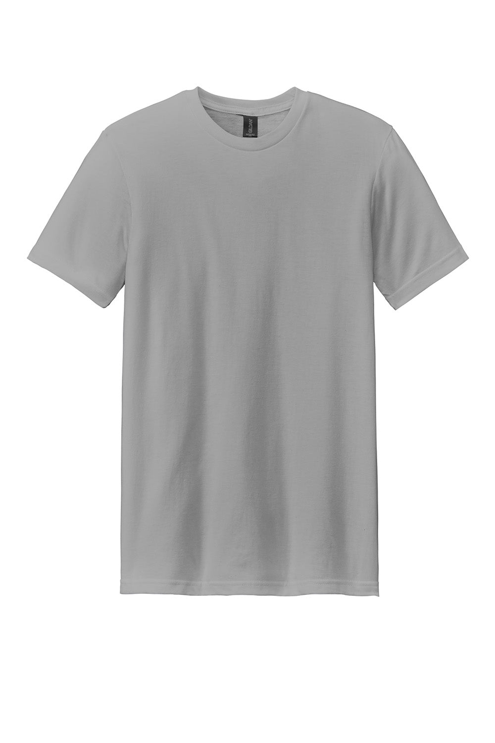 Gildan G670/67000 Mens Softstyle CVC Short Sleeve Crewneck T-Shirt Cement Grey Flat Front