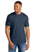 Gildan G670/67000 Mens Softstyle CVC Short Sleeve Crewneck T-Shirt Navy Blue Mist Model Front