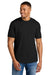 Gildan G670/67000 Mens Softstyle CVC Short Sleeve Crewneck T-Shirt Pitch Black Model Front