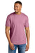 Gildan G670/67000 Mens Softstyle CVC Short Sleeve Crewneck T-Shirt Plumrose Pink Model Front