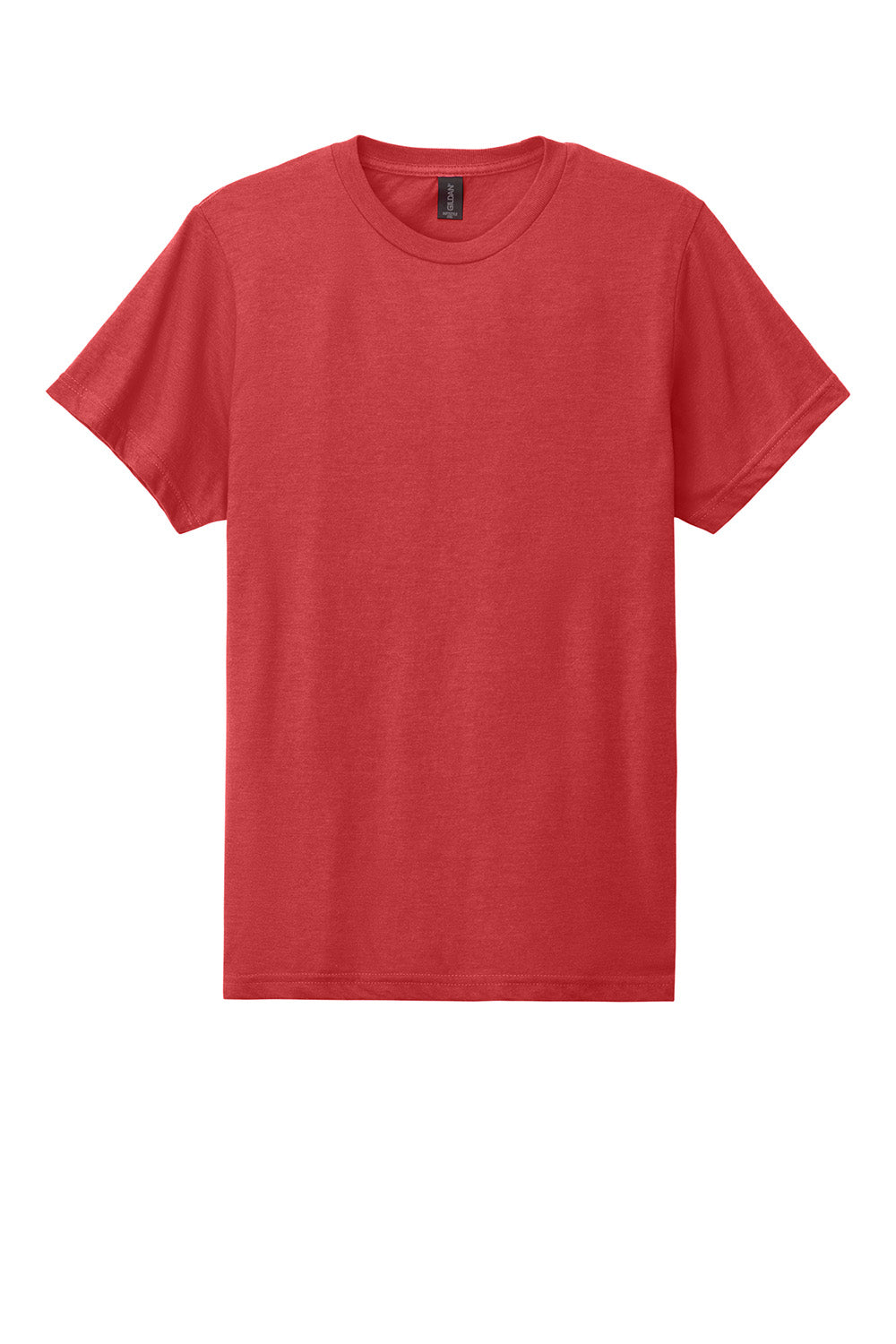 Gildan G670/67000 Mens Softstyle CVC Short Sleeve Crewneck T-Shirt Red Mist Flat Front