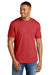 Gildan G670/67000 Mens Softstyle CVC Short Sleeve Crewneck T-Shirt Red Mist Model Front