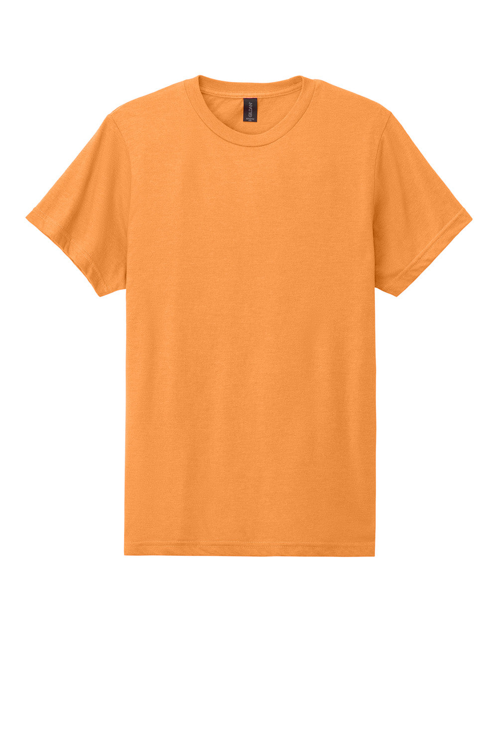 Gildan 67000/G670 Mens Softstyle CVC Short Sleeve Crewneck T-Shirt Tangerine Orange Mist Flat Front