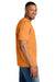 Gildan 67000/G670 Mens Softstyle CVC Short Sleeve Crewneck T-Shirt Tangerine Orange Mist Model Side