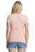 Next Level NL6710/6710 Womens Jersey Short Sleeve Crewneck T-Shirt Desert Pink Model Back