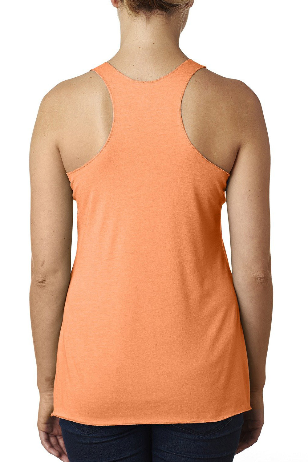 Next Level NL6733/6733 Womens Tank Top Vintage Light Orange Model Back