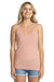 Next Level NL6733/6733 Womens Tank Top Desert Pink Model Front