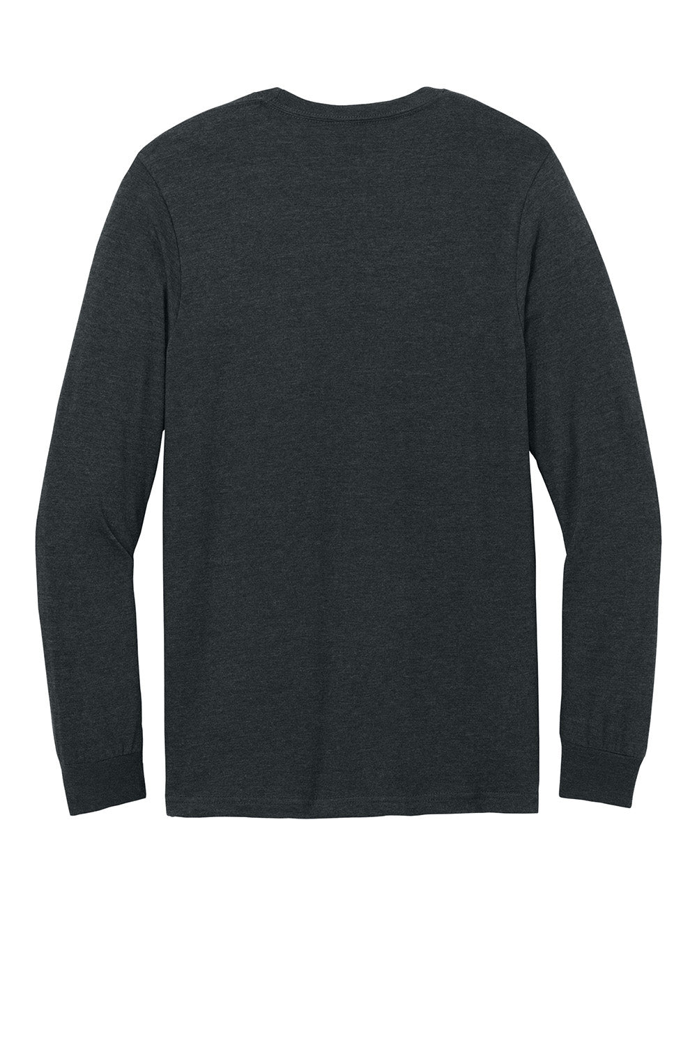 Gildan 67400 Mens Softstyle CVC Long Sleeve Crewneck T-Shirt Pitch Black Mist Flat Back