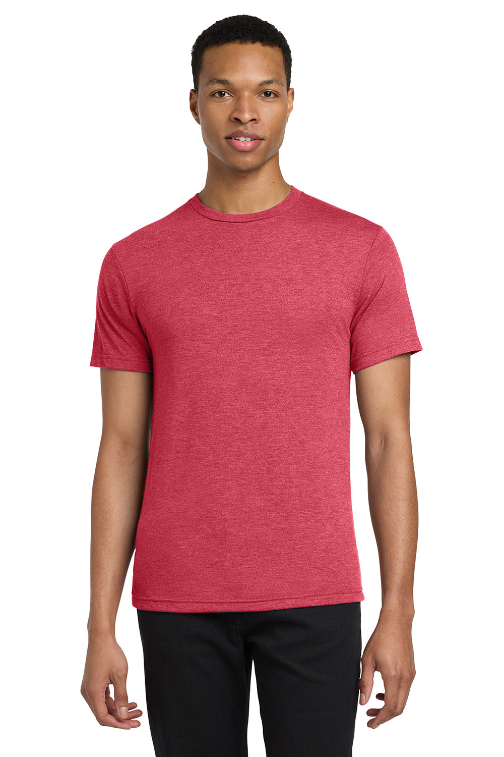 Gildan 6750 Mens Short Sleeve Crewneck T-Shirt Heather Red Model Front