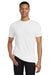 Gildan 6750 Mens Short Sleeve Crewneck T-Shirt White Model Front