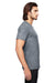 Gildan 6750 Mens Short Sleeve Crewneck T-Shirt Heather Graphite Grey Model Side