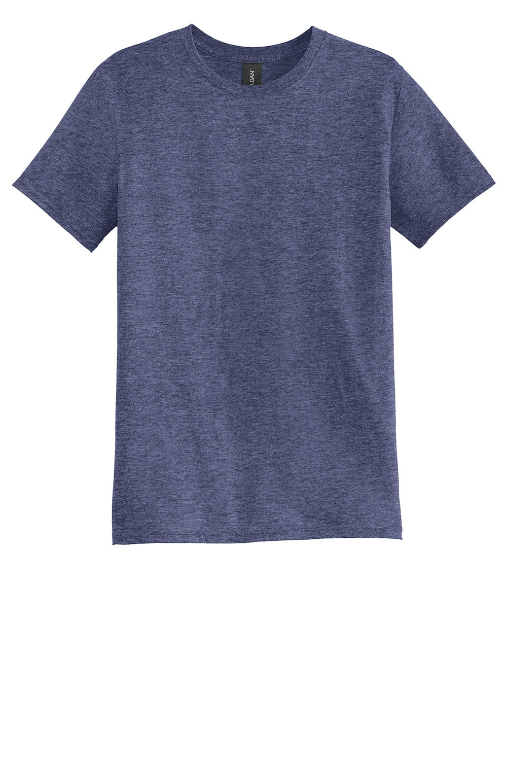 Gildan 6750 Mens Short Sleeve Crewneck T-Shirt Heather Blue Flat Front