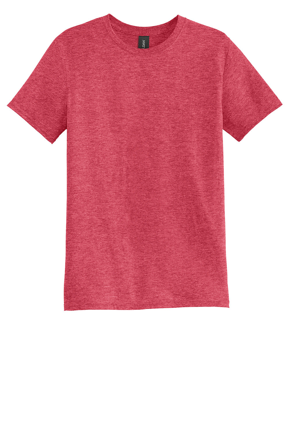 Gildan 6750 Mens Short Sleeve Crewneck T-Shirt Heather Red Flat Front