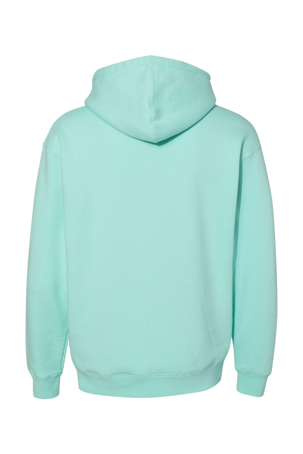 Independent Trading Co. IND4000 Mens Hooded Sweatshirt Hoodie Mint Green Flat Back