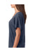 Next Level 6760 Womens Dolman Jersey Short Sleeve Scoop Neck T-Shirt Indigo Blue Model Side