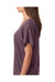 Next Level 6760 Womens Dolman Jersey Short Sleeve Scoop Neck T-Shirt Vintage Purple Model Side