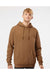 Independent Trading Co. IND4000 Mens Hooded Sweatshirt Hoodie Saddle Brown Model Front