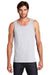 District DT5300 Mens The Concert Tank Top Heather White Model Front