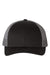 Richardson 115 Mens Low Pro Trucker Hat Black/Charcoal Grey Flat Front