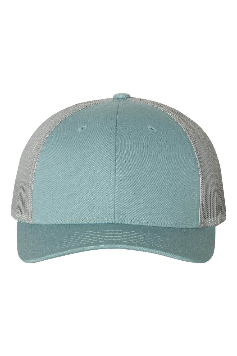 Richardson 115 Mens Low Pro Trucker Hat Smoke Blue/Aluminum Grey Flat Front