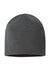 Atlantis Headwear HOLLY Mens Sustainable Beanie Dark Grey Flat Front