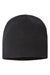 Atlantis Headwear HOLLY Mens Sustainable Beanie Black Flat Front