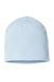 Atlantis Headwear HOLLY Mens Sustainable Beanie Light Blue Flat Front