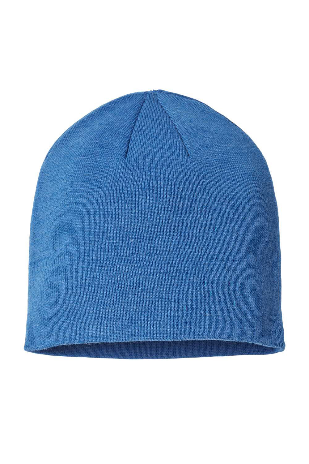 Atlantis Headwear HOLLY Mens Sustainable Beanie Royal Blue Flat Front