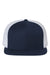 Richardson 511 Mens Wool Blend Flat Bill Trucker Hat Navy Blue/White Flat Front