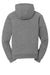 CornerStone CS625 Mens Water Resistant Fleece Full Zip Hooded Sweatshirt Hoodie Grey Flat Back