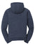 CornerStone CS625 Mens Water Resistant Fleece Full Zip Hooded Sweatshirt Hoodie Navy Blue Flat Back