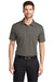 Port Authority K573 Mens Rapid Dry Moisture Wicking Short Sleeve Polo Shirt Smoke Grey Model Front