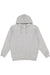 LAT 6926 Mens Elevated Fleece Basic Hooded Sweatshirt Hoodie Heather Grey Flat Front