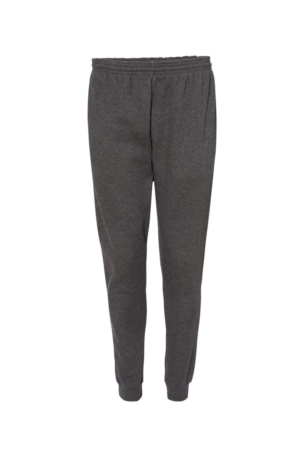 Badger 1215 Mens Athletic Fleece Jogger Sweatpants w/ Pockets Charcoal Grey Flat Front