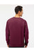 Independent Trading Co. SS3000 Mens Crewneck Sweatshirt Maroon Model Back