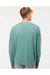Independent Trading Co. PRM3500 Mens Pigment Dyed Crewneck Sweatshirt Mint Green Model Back