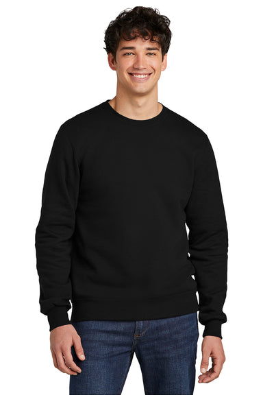 Jerzees 701M/701MR Mens Eco Premium Moisture Wicking Crewneck Sweatshirt Ink Black Model Front