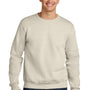 Jerzees Mens Eco Premium Moisture Wicking Crewneck Sweatshirt - Heather Sweet Cream