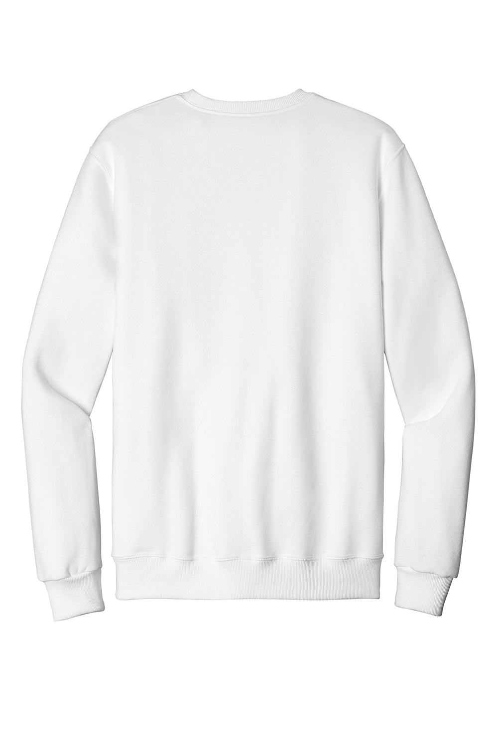 Jerzees 701M/701MR Mens Eco Premium Moisture Wicking Crewneck Sweatshirt White Flat Back