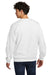 Jerzees 701M/701MR Mens Eco Premium Moisture Wicking Crewneck Sweatshirt White Model Back