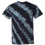 Dyenomite Mens Tilt Tie Dyed Short Sleeve Crewneck T-Shirt - Black - Closeout